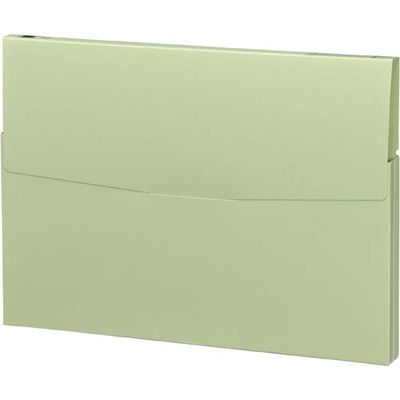 ケースファイル　高級色板紙　A4縦　緑　3冊　フ-950NG