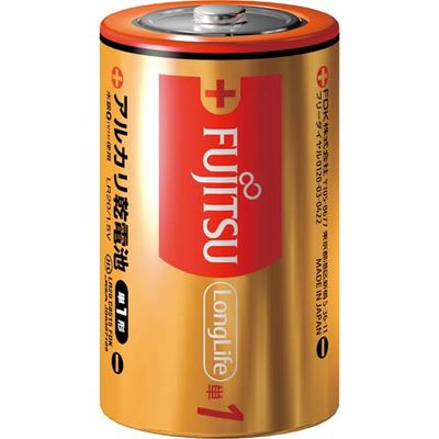アルカリ乾電池　LongLife　単1形　2本入　LR20FL(2S)