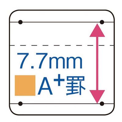 学習罫キャンパスセミB5(文章罫7.7mm)　桃　ノ-F3AM-P