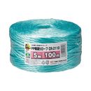 荷造りロープ　5mm×100m　緑　1巻