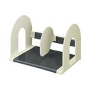 ブックスタンド　幅320　仕切板可動式　グレー　BS-121M