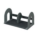 ブックスタンド　幅420　仕切板可動式　ダークグレー　BS-122DM