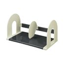 ブックスタンド　幅420　仕切板可動式　グレー　BS-122M