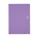 ソフトリングノート(ドット入り罫線)セミB5　紫