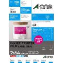 フィルムラベル　透明光沢　インクジェットプリンタ　12面　10枚　28971