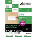 ラベルシール　レーザープリンタ　マット紙　宛名・表示用　A4　27面　四辺余白角丸　100枚