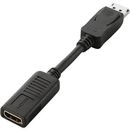 ディスプレイポート-HDMI変換アダプタ　ブラック