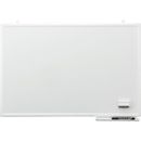 日学　樹脂枠ホワイトボード(白枠)無地　スチール　壁掛け　600×900mm　片面