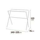 ポーリッシュ　アルミ伸縮式布団干しX型S　組立式　PS-26A