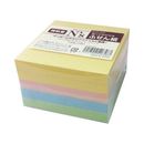 N’s強粘着ふせん　75×75　パステル　5冊入　KNSF-01