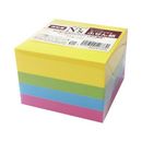 N’s強粘着ふせん　75×75　ビビッド　5冊入　KNSF-16