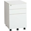 ワーキングデスク3段ワゴン　ホワイト