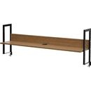 ワーキングデスク上置棚　幅1400用ウォルナット