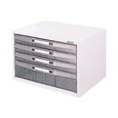 アバンテレターケース　A4ヨコ型　浅3・深1段　白　AL-W4-W