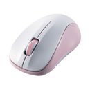 ワイヤレスマウス　Bluetooth　3ボタン　抗菌　軽量　IR　LED　Sサイズ　ピンク