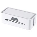 ケーブルボックス　コードボックス　スタンド付　小型　コンパクト　延長コード　4〜6個口　ホワイト