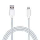 iPhoneケーブル　ライトニングケーブル　1m　iPad　iPod　データ通信　充電　USB-A　ホワイト