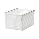 組み合わせて使える収納バスケットワイドL　ホワイト