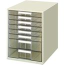 レターケース透明プラスチック引き出しB4　浅6　深2　LC-BG608M