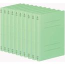 フラットファイルV樹脂とじ具　B5縦　緑　10冊　フ-V11G×10