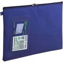 事務用連絡ケース　シャトルバッグ　A3青　クケ-2913NB