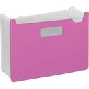ドキュメントスタンドA4ヨコ　13ポケット　ピンク　FB-2380-21
