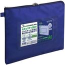 事務用連絡ケース　シャトルバッグ　A4青　クケ-2914NB