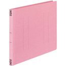 フラットファイルV樹脂とじ具　A4横　桃　10冊　フ-V15P×10