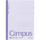 キャンパスノート　カラー表紙　6号　B罫6mm　30枚　紫　10冊　ノ-3CB-V×10