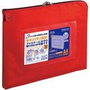 事務用連絡ケース　シャトルバッグ　A4赤　クケ-2914NR