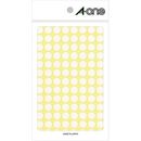 カラーラベル　丸型　9mm径　白　07010