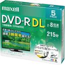 DVD-R　録画用(2層)　8倍速　インクジェットプリンタ対応　5枚P　DRD215WPE.5S