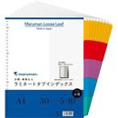 ラミネートタブインデックス　A4縦　30穴5山10組　LT3005F