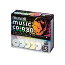 音楽用CD-R　80分　インクジェットプリンタ対応　10枚　CDRA80PMIX.S1P10S