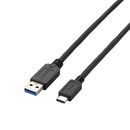USB3.1ケーブル　A-Cタイプ　ノーマル　1m　ブラック