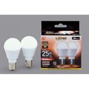 LED　E17　広配光25形　電球色　2個入