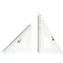 三角定規　アクリル製　18cm　2枚組