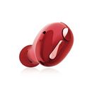 ヘッドセット　Bluetooth　ワイヤレスイヤホン　小型　連続通話最大5時間　USB　Type-C端子　片耳　レッド