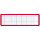 マグネット見出し　カード寸法　19×75mm　赤　10枚入　マク-402R×10