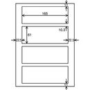 プリンタ用ボックスラベル　4面　10枚入　L-BL60