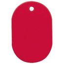 番号札　大　無地　赤　60×40mm　　5個入　NF-741-R
